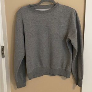 Grey crew neck